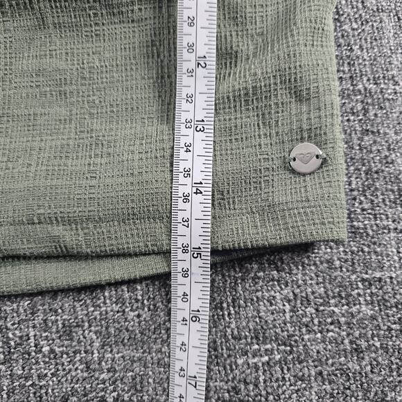 Roxy Good Keepsake Crop Tank Top Size Medium Green Cross Back - Picture 5 of 7
